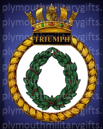 HMS Triumph (round) Magnet